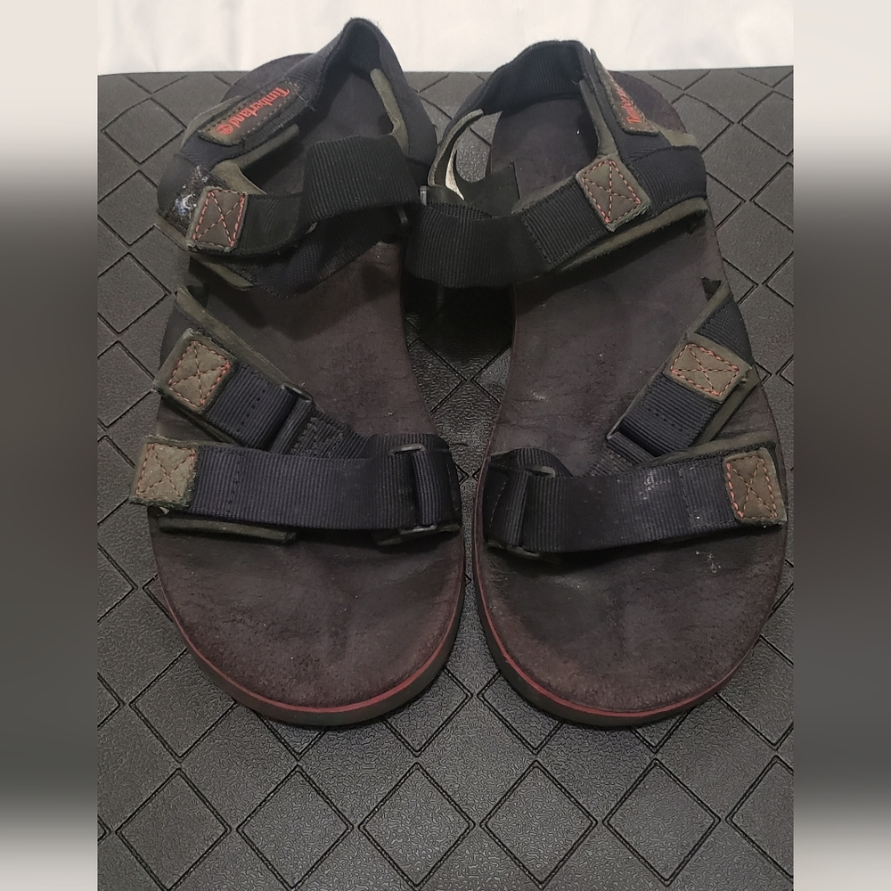 Timberland Black and Brown Men's Sandals